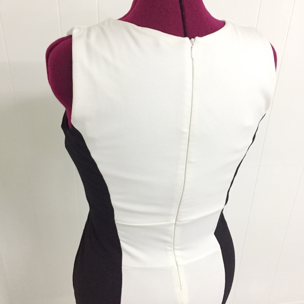 14 VENUS Sexy Black and White Bodycon Dress - Picture 4 of 6